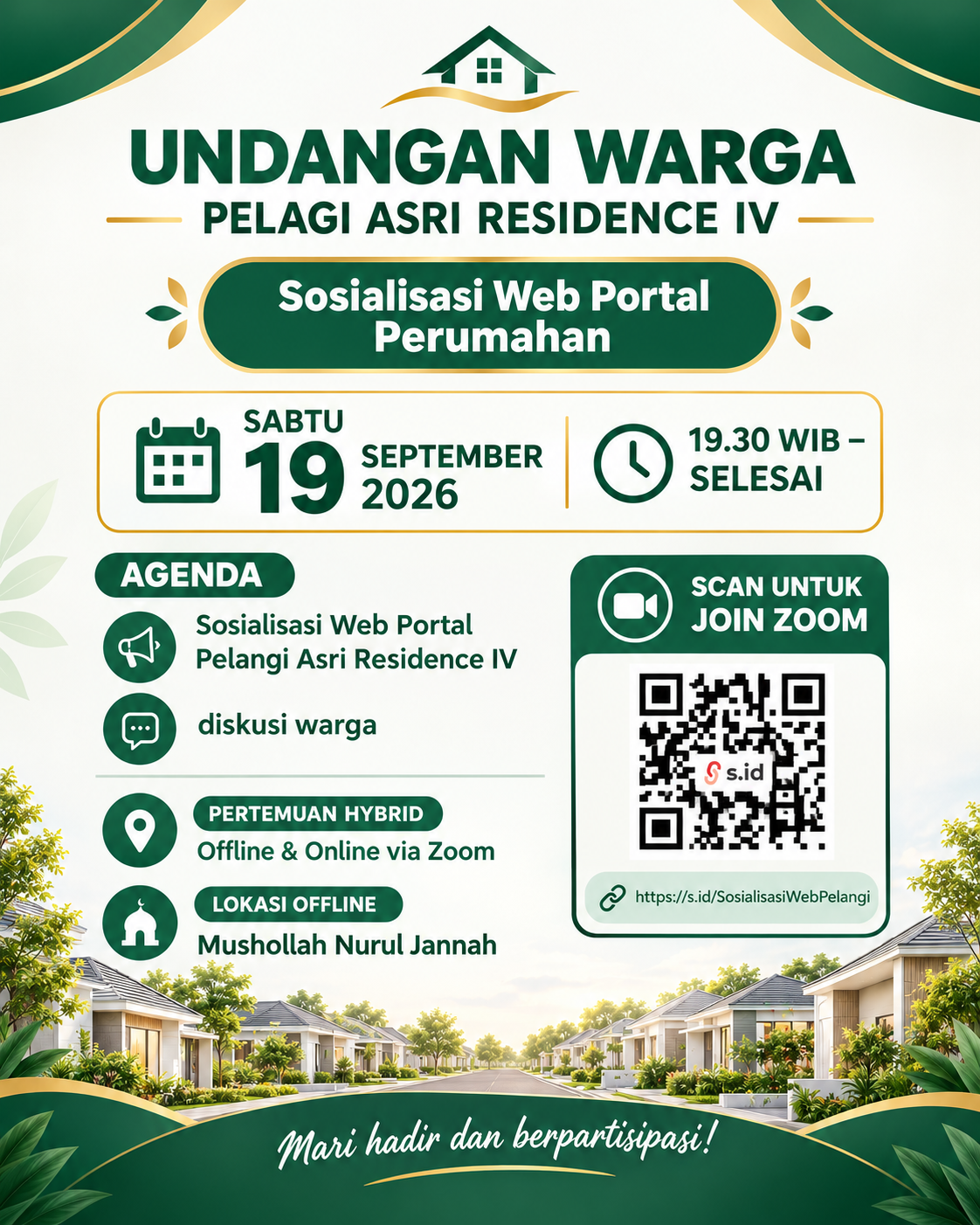 Undangan Sosialisasi Web Portal Warga Pelangi